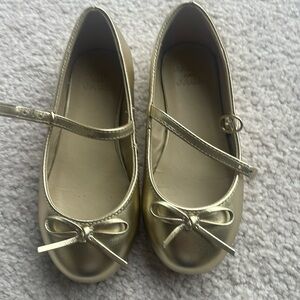 Gold shoes for little girls